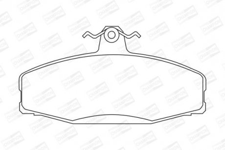 VW гальмівні колодки передн.Felicia,FavoritCaddy 1.6/1.9D 96-00 CHAMPION 573778CH