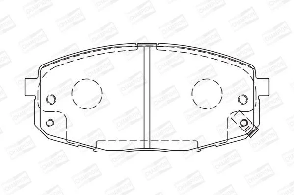 Гальмівні колодки перед. Hyundia i30/KIA C\'eed 02- CHAMPION 573730CH (фото 1)
