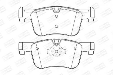 BMW гальмів.колодка передн.1 F20,3 F30,4 Gran Coupe,F32 12- CHAMPION 573419CH