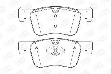 BMW гальмів.колодка передн.1 F20,3 F30,4 Gran Coupe,F32 12- CHAMPION 573419CH