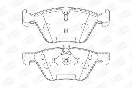 BMW гальмівні колодки передн.1 E81/87,3 E90,5 E60,F10,X1,Z4 CHAMPION 573151CH