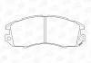 SUBARU гальмівні колодки передн.Subaru Impreza,Legacy 89-00 CHAMPION 572275CH (фото 1)