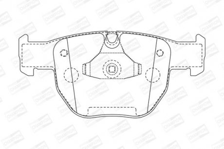 LANDROVER гальмівні колодки передн. Range Rover III 02- CHAMPION 572507CH