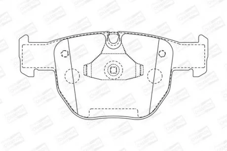 LANDROVER гальмівні колодки передн. Range Rover III 02- CHAMPION 572507CH