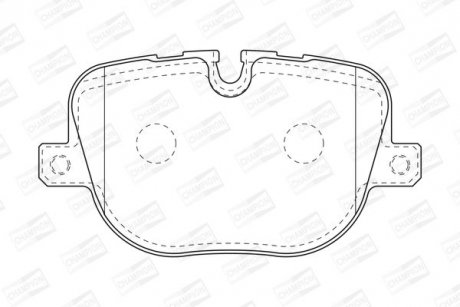 LANDROVER гальмівні колодки задн.Range Rover Sport 09- CHAMPION 573342CH