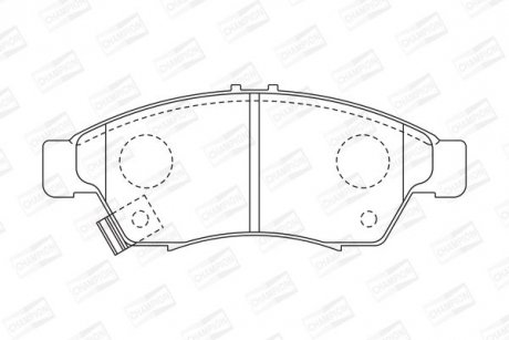 SUZUKI гальмівні колодки передн. Liana 1.3I-1.6I 06/02 CHAMPION 572545CH