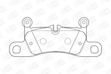 VW гальмівні колодки задн.Touareg,Porsche Cayenne 10- CHAMPION 573395CH
