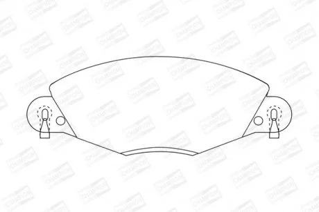CITROEN гальмівні колодки передні C5 2.2HDI-3.0 01- CHAMPION 573029CH