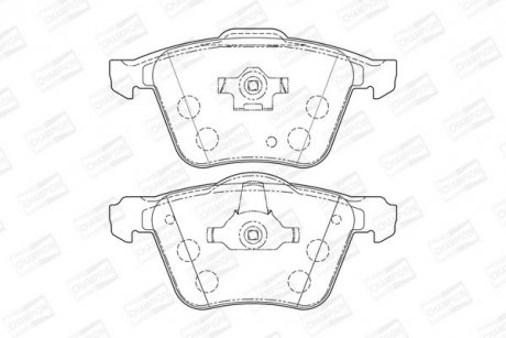 VOLVO гальмівні колодки передні S80,V70,XC70,XC90 CHAMPION 573143CH