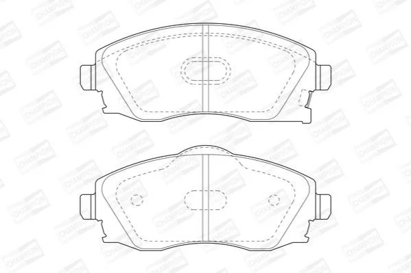 Гальмівні колодки пер. Combo/Meriva 00-12 CHAMPION 573011CH (фото 1)