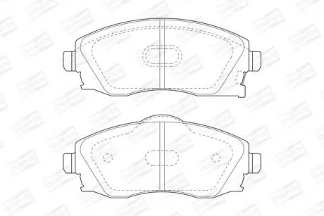 Гальмівні колодки пер. Combo/Meriva 00-12 CHAMPION 573011CH