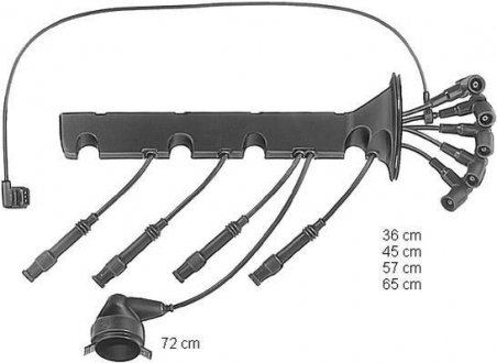 Дроти високої напруги BMW E30/36 1,6/1,8 E34 1,8 CHAMPION CLS104 (фото 1)