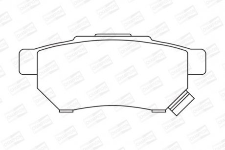 HONDA колодки гальмівні задні Civic 1,5/1,6 90- CHAMPION 572136CH