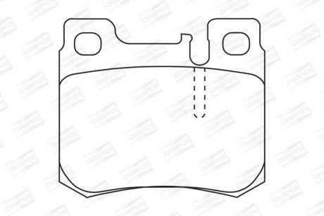 DB гальмівні колодки задн. W124/202 2,0/2,2/2,8 CHAMPION 571753CH