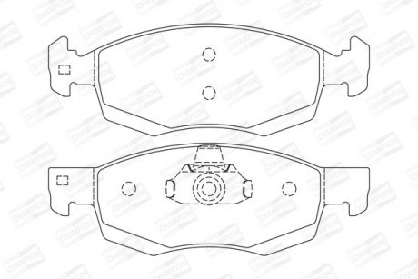 RENAULT гальмівні колодки передн. Logan,Duster CHAMPION 573295CH