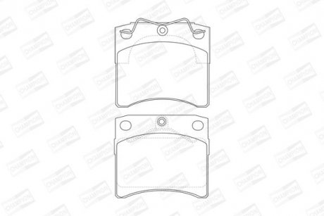 VW гальмівні колодки передн.T4 (15) сист.lucas CHAMPION 571948CH