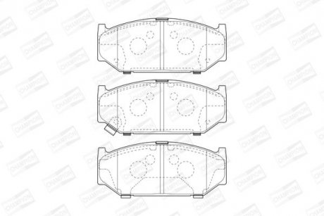 SUZUKI гальмівні колодки передн.Swift III 05- CHAMPION 573417CH (фото 1)