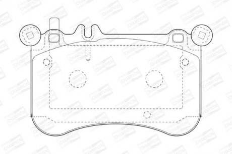 DB Гальмівні колодки передн.W212,221,222 11- CHAMPION 573356CH