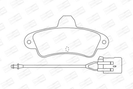 FORD гальмівні колодки задн. Mondeo I,II 93- CHAMPION 571755CH