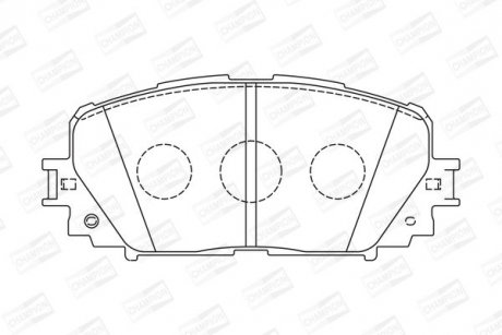 TOYOTA гальмівні колодки передн.Yaris 05- CHAMPION 572594CH