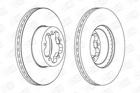 FORD диск гальмівний передній Transit 06- CHAMPION 562540CH
