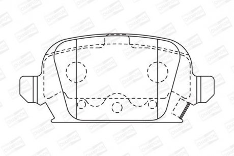OPEL гальмівні колодки задні Corsa C 01- CHAMPION 573009CH