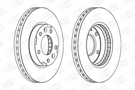 KIA диск гальмівний передн. Carnival 99- CHAMPION 563039CH