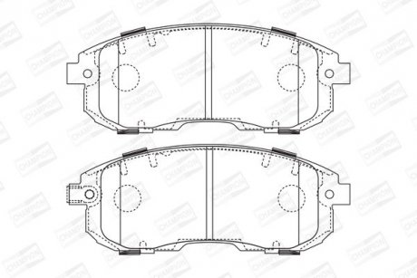 SUZUKI гальмівні колодки передн.SX4 06- CHAMPION 573646CH