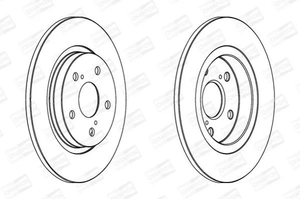 КОМПЛ.2 ШТ/ Гальмівний диск зад. Toyota Avensis (_T27_) 08- (290*11) CHAMPION 562659CH (фото 1)