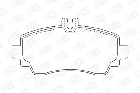 Колодки гальмівні передні A-KLASA 98- CHAMPION 571944CH
