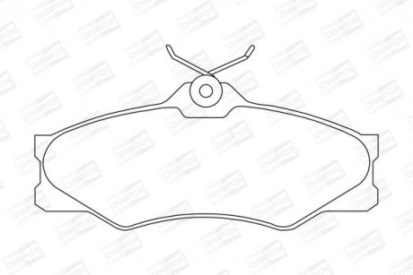 VW гальмівні колодки передн. T3 9/85- CHAMPION 571380CH