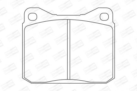 VW гальмів.колодки передн.LT28-55 75- CHAMPION 571255CH
