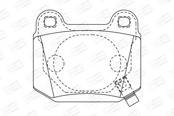 NISSAN К-т гальмівних колодок 350Z CHAMPION 572558CH (фото 1)