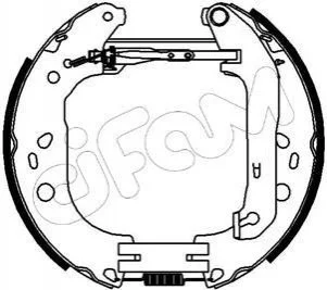 FORD Гальмівні колодки (барабан) Kit premounted, Focus II 04- CIFAM 151229 (фото 1)