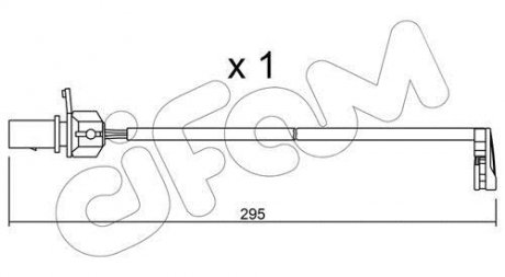 VW датчик гальм. колод. AUDI A4 08- CIFAM SU.224