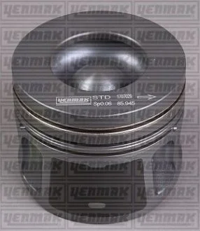 Поршень з кільцями і пальцем (размір отв. 86.01 / STD) Jumper 2.2HDi 08- (V347 DURATORQ 130 PS / 4HV-4HU) YENMAK 3103461000