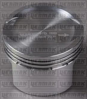 Поршень с кольцами і пальцем (размер отв. 70.8 / STD) FIAT Doblo 1.4 (4цл.) (188 A4000) YENMAK 3104285000