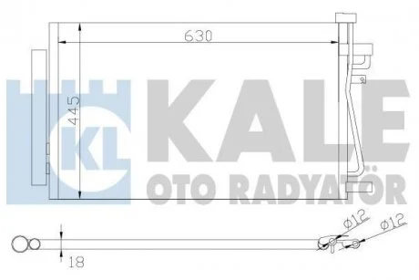 OPEL Радіатор кондиціонера (конденсатор) Antara, Chevrolet Antara KALE 343310