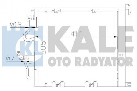 OPEL Радіатор кондиціонера (конденсатор) Astra H, Zafira B KALE 393600