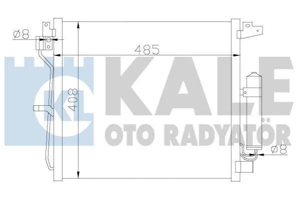 NISSAN радіатор кондиціонера Juke 1.5dCi 10- KALE 343160 (фото 1)
