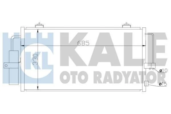 SUBARU Радиатор кондиционера Impreza 00- KALE 389600 (фото 1)