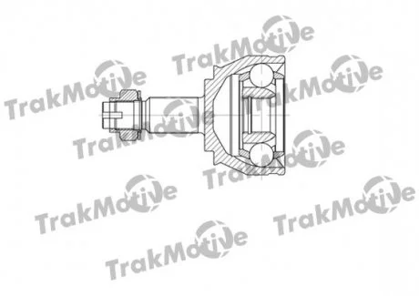 OPEL ШРКШ зовнішній 27/27 зуб. COMBO Tour 2.0 CDTI 12-, FIAT BRAVO II 2.0 D Multijet 08-14, ALFA ROMEO GIULIETTA 2.0 JTDM 10-20, LANCIA DELTA III 1.8 09-14 TRAKMOTIVE 400664