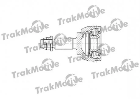 RENAULT Шрус наружный к-кт 33/25 зуб. GRAND SCENIC II (JM0/1_) 1.9 dCi 04-05, GRAND SCENIC II (JM0/1_) 2.0 04-09, MEGANE II седан (LM0/1_) 1.9 dCi 04- TRAKMOTIVE 400707