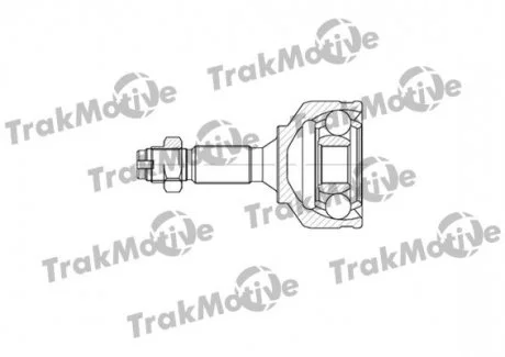 CITROEN ШРКШ зовнішній к-т 22/21 зуб. C2 1.6 03-10, C3 I 1.4 16V 03-, C3 Pluriel 1.4 HDi 04-, PEUGEOT 1007 1.4 05-, 207 1.4 06-13, 208 I 1.6 12- TRAKMOTIVE 400564