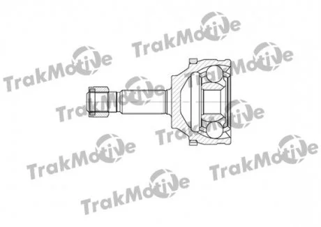 RENAULT ШРУС наружный c ABS к-кт 21/22 зуб. MEGANE I 1.4 99-03, MEGANE I 1.6 e 96-99, MEGANE I 1.9 D 96-03, MEGANE I Classic 1.4 99-03 TRAKMOTIVE 400598