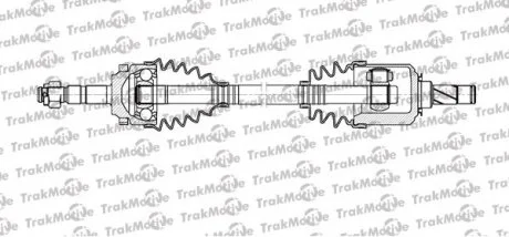 OPEL Полуось лев с ABS L=584mm 22/22 зуб. Combo 01-, Corsa C 00-, MERIVA A 1.6 16V 03-06, PORSCHE BOXSTER 2.7 04-06 TRAKMOTIVE 301117