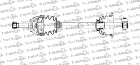 NISSAN Полуось лів. L=625,7mm, 21 зуб. KUBISTAR (X76) 1.5 dCi 05-09, RENAULT CLIO II 1.4 98-05, KANGOO 1.5 dCi 03- TRAKMOTIVE 301112