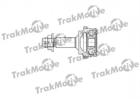 TOYOTA ШРКШ зовнішній з ABS к-кт 24/19 зуб. Yaris 1.5 16V,1.4D 00-, PEUGEOT 107 1.0 05-14, CITROEN C1 1.0 05-14 TRAKMOTIVE 400738