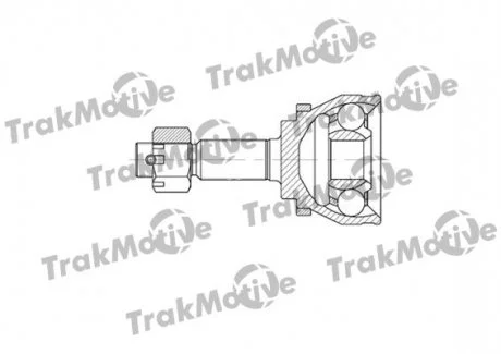 NISSAN ШРКШ зовнішній з ABS к-кт 27/35 зуб. ALMERA II 2.2 Di 00-03, ALMERA II Hatchback (N16) 2.2 Di 00-03 TRAKMOTIVE 400719