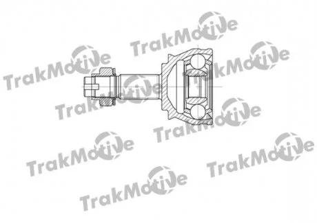 FIAT Шрус наружный к-кт 25/22 зуб. PANDA VAN 1.3 D Multijet 15-, LANCIA YPSILON 1.3 D Multijet 11-18 TRAKMOTIVE 400667